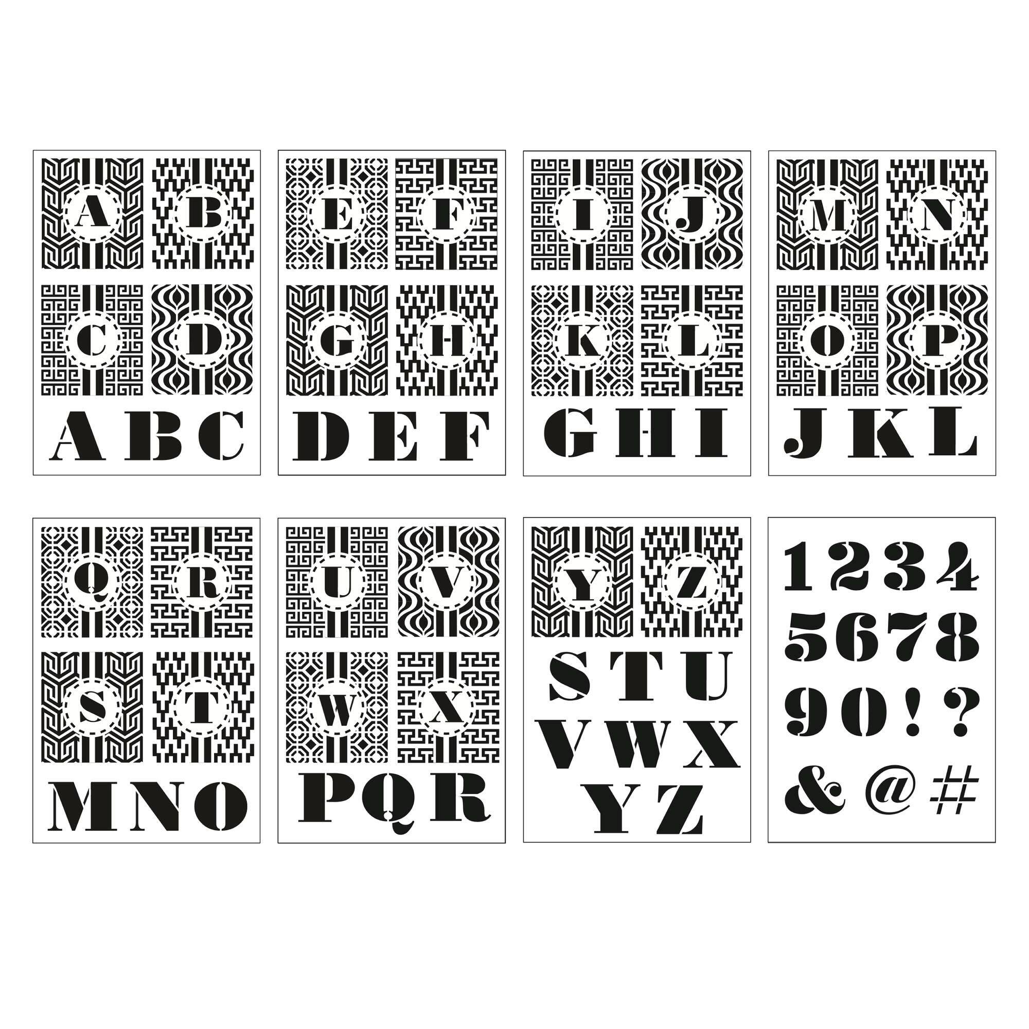 Jonathan Adler x Michaels Mod Monogram Alphabet Stencils